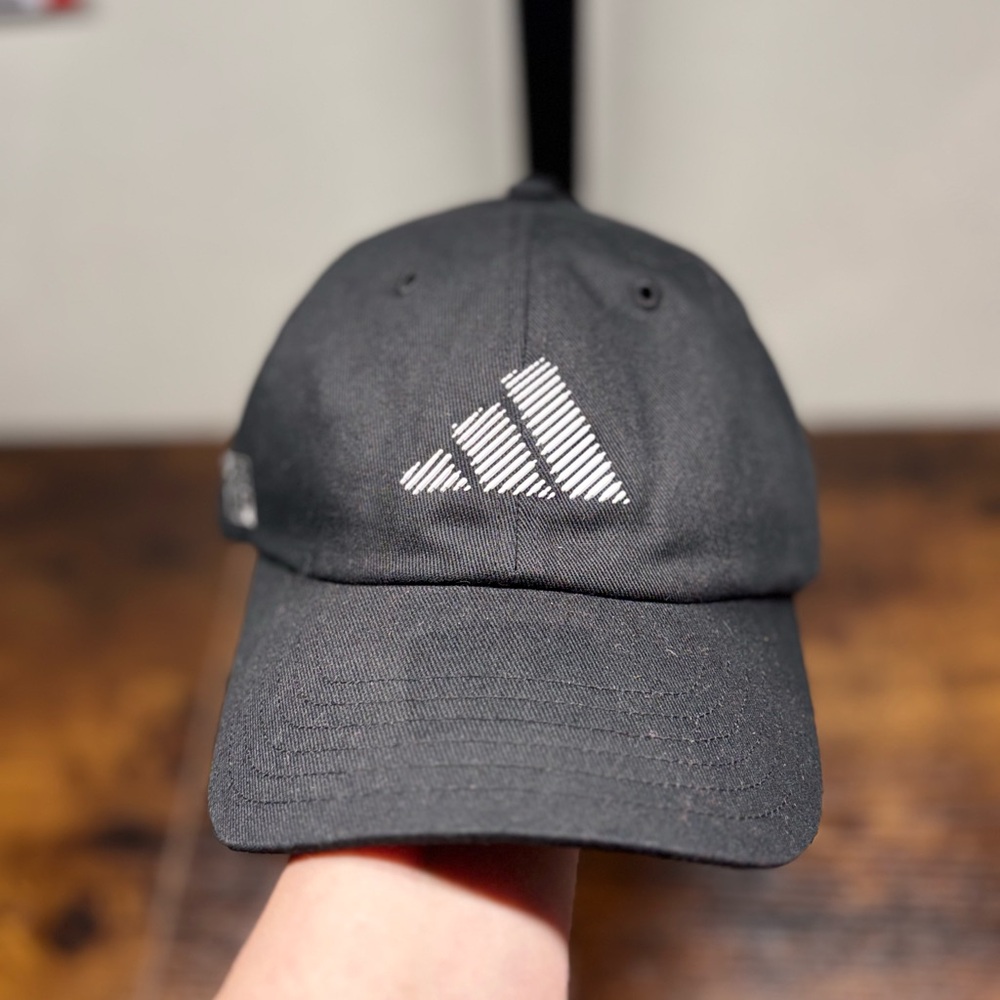 Adidas Black and White Logo Baseball Cap
